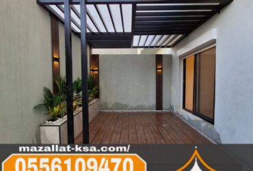 تصميم وتركيب برجولات خشب في الطائف | جودة ومتانة برجولات الباحة 0556109470