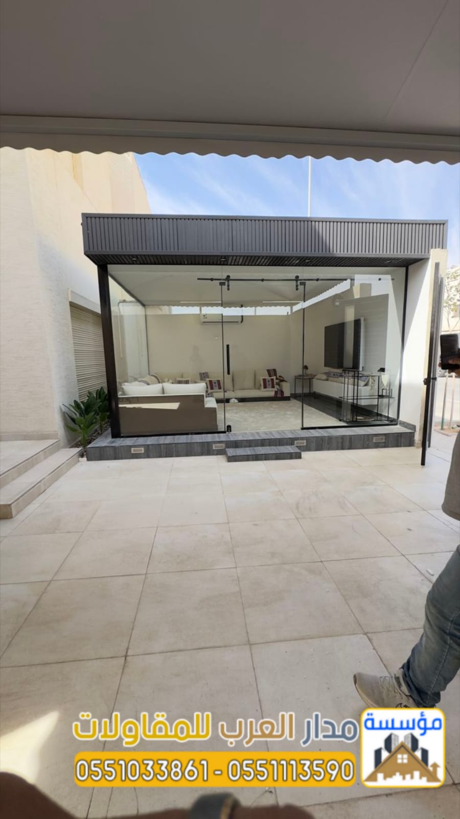 بناء غرف زجاجية وملاحق زجاج في الرياض | تصميم وتنفيذ احترافي 0551033861